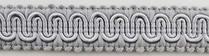 1/2" Scroll Braid Gimp with Backing - 10 Continuous Yards - Gray - color: Gray