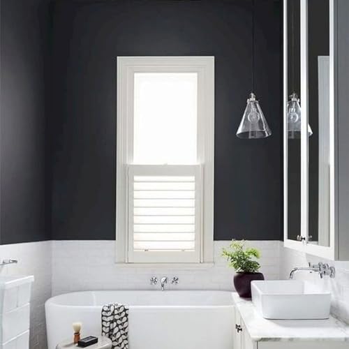 Livelynine 15.8x197 Matte Dark Grey Wallpaper Peel and Stick for Bedroom Kitchen Cabinet Contact Paper Waterproof Self Adhesive Waterproof Vinyl Wrap for Cabinets Desk Covering Counter Top Covers - size: 15.8" x 197"