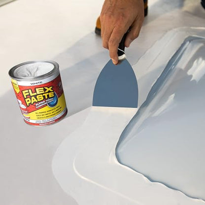 Flex Paste Rubberized Waterproof Sealant Paste, White, Quart, 1-Pack - color: White, size: Quart
