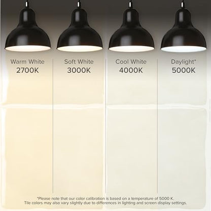 Smart Tiles Peel and stick backsplash, Zellige Chalk White, 9"x9" - color: Chalk White