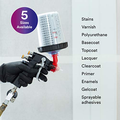 3M PPS (Original Series) Paint Spray Gun Cup Lids and Liners Kit, 16112