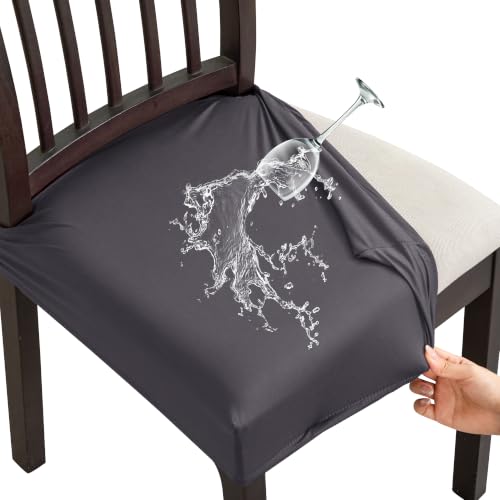 FUANGUI Dining Chair Covers Set of 4, Kitchen Chair Seat Covers - color: 01