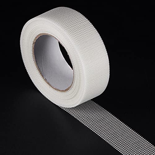 uxcell Drywall Joint Tape Self-Adhesive Fiberglass 1.8-inch x 98-feet Repair Patch Wall Hole Crack Mesh Size 2mm - size: 1.8" x 98'