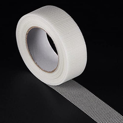 uxcell Drywall Joint Tape Self-Adhesive Fiberglass 1.8-inch x 98-feet Repair Patch Wall Hole Crack Mesh Size 2mm - size: 1.8" x 98'