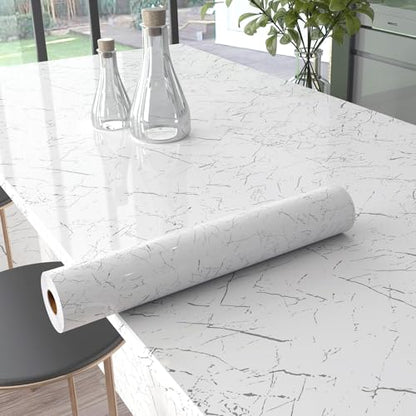 Fititem Marble Contact Paper for Countertop Kitchen Cabinet 15.7”×78.7” - size: 15.7" x 78.7"