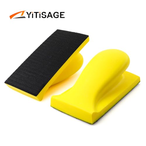 Rectangle Foam Sanding Block Hand Sanding Block for Hook and Loop Discs Ideal for Wood Furniture Restoration Home Arts and Crafts - style: Rectangle Hand Sanding Block