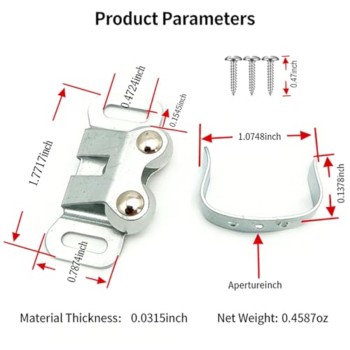 10 Pack Double Roller Cabinet Door Catches for RV Mobile Home Cabinets
