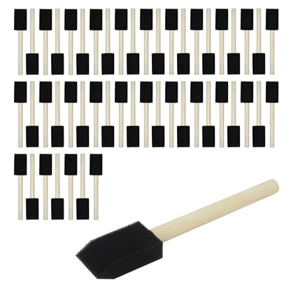 50pcs 1" Foam Brush with High Density Foam - size: 1inch 50pcs