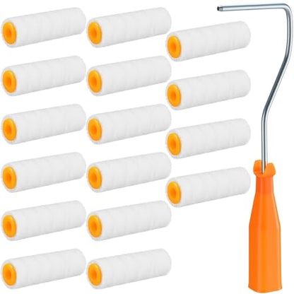 Honeydak 16 Pack Mini Paint Roller with Replacement Heads, 3 Inch - size: 3 Inch
