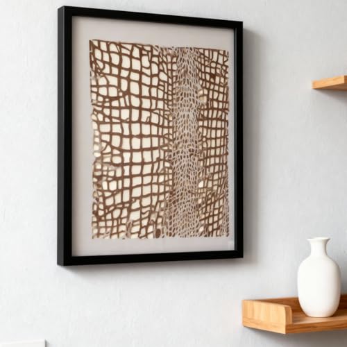 TIAMECH A4 Reusable Web Net Mesh Texture Stencil for Painting - style: Painting