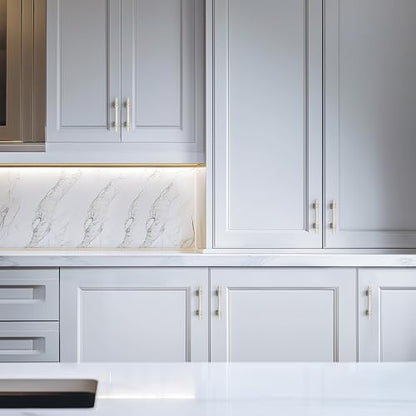 HOME EDIT Brushed Nickel Pulls Cabinet Handles 3 Inch 10 Pack - color: Brushed Nickel, size: 3 In Hole Center