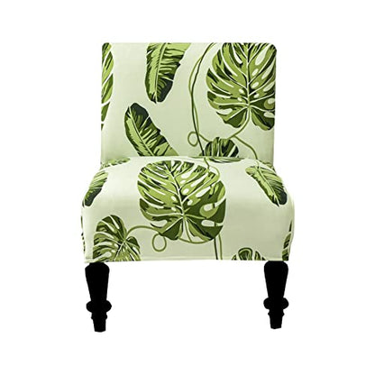 Eco-Ancheng Armless Chair Slipcover Removable Armless Accent Chairs Covers Washable Armless Slipper Chair Slipcover Printed Armless Chair Furniture Protector Covers for Living Dining Room Hotel - color: A16