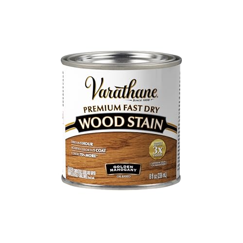 Varathane Premium Fast Dry Golden Mahogany Wood Stain - color: Golden Mahogany, size: 0.25 Quart (Pack of 1)