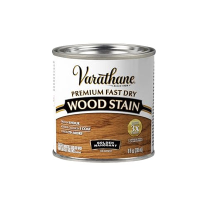 Varathane Premium Fast Dry Golden Mahogany Wood Stain - color: Golden Mahogany, size: 0.25 Quart (Pack of 1)