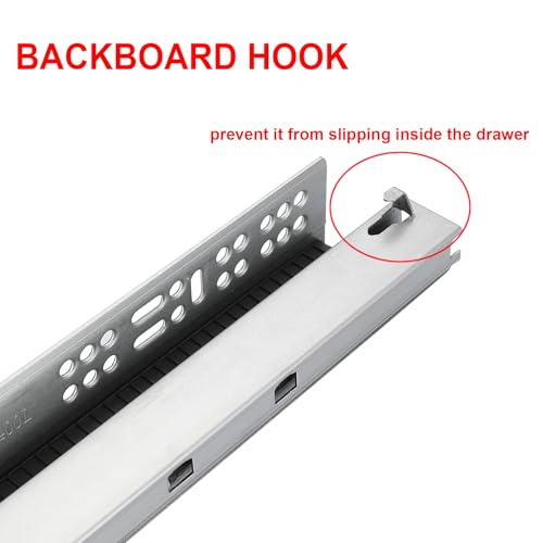 6 Pair of 24 Inch Undermount Soft Close Drawer Slides - size: 24 Inch