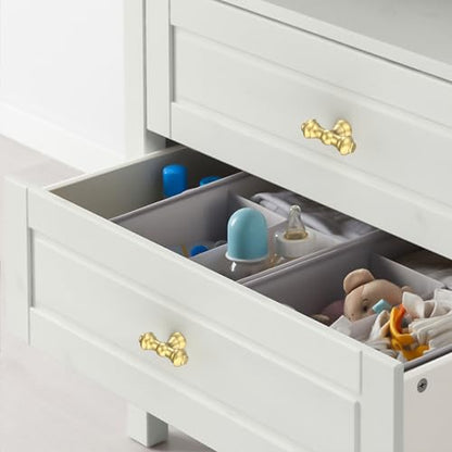 Amerdeco 10 Pack Brushed Gold Kitchen Cabinet Knobs 2.1" - color: Brushed Gold, size: Knobs