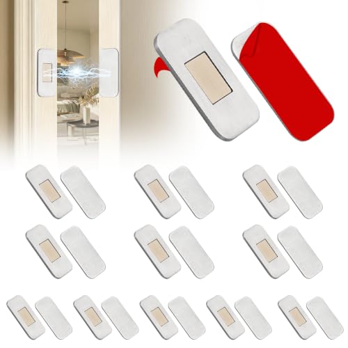 12 Pack Magnets for Cabinet Doors,with Adhesive Stainless Steel,1.57”X0.79” - color: Silver 12Pcs