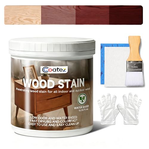 Water Based Wood Stain and Sealer in One, 10.50 Oz - color: Black Cherry