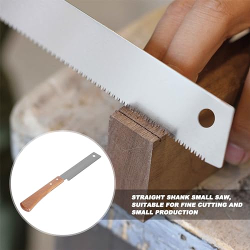 Small Hand Saw, Beech Wood Handle, Flush Cut Tool, 12 Inch Precision Trim Tool for Carpentry, Garden and Outdoor