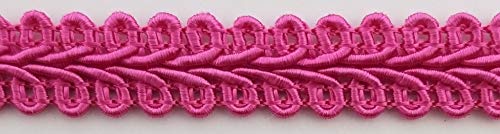 1/2" Chinese French Braid Gimp Trimming - 10 Continuous Yards - Many Colors! (Fuchsia) - color: Fuchsia
