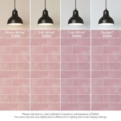 Thicker Design Peel and Stick Wall Tile，Self Adhesive Backsplash Tiles for Kitchen & Bathroom (10 Sheets, Pink) - color: Pink