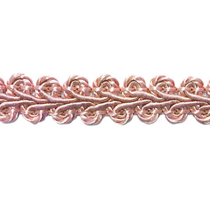 BEL AVENIR Braid Trim Pink 1/2 inch 13.6 Yards French Gimp Trim - color: Pink