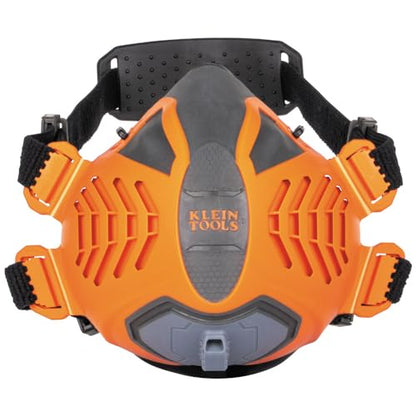 Klein Tools 60552 Reusable P100 Half-Mask Respirator with Replaceable Filters for Dust, Metal Fumes, and Oil Mist, M/L