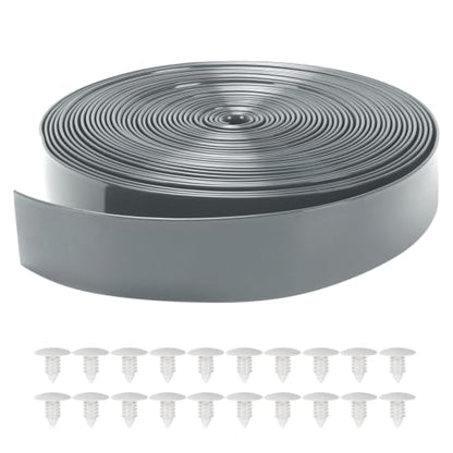 LukLoy 2" Wide 60ft Long Vinyl Straps for Patio Chairs Repairs, Grey - color: Grey, size: 60 Ft strap + 60 rivets