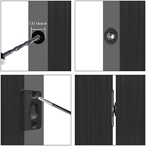 2 Pack Drive-in Ball Catch, Adjustable Spring Latch with Strike Plate for Cabinets, Black - color: Black, size: 2 Pack
