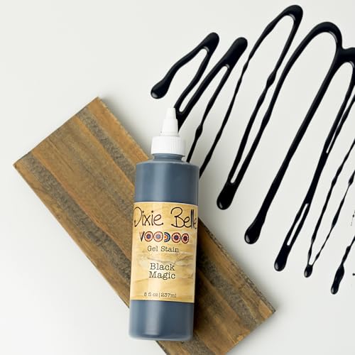 Dixie Belle Voodoo Gel Stain - Black Magic (8oz) - color: Black Magic