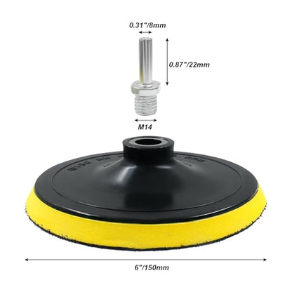 Luomorgo 6 Inch Hook & Loop Backing Pad Orbital Sander Polisher - style: 6 Inch