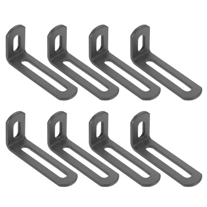 uxcell 8 Pcs Adjustable Right Angle Brackets 2.6"x1.2"x0.7" Deep Grey - color: Deep Grey, size: 2.6"x1.2"x0.7"