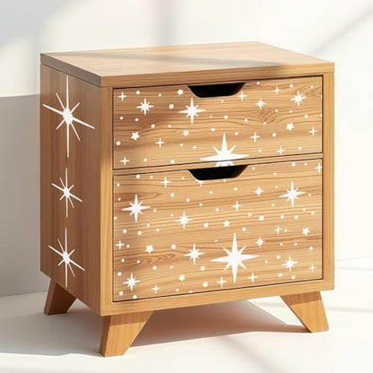 6 Pcs DIY Reusable Star Pattern Painting Stencils Set PET Plastic Painting Templates for Wall Wood Craft Canvas Fabric Home Decor - size: 6 X 8 inches