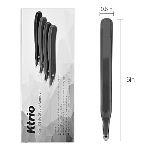 KTRIO Magnetic Staple Remover Tool 6 Pack, Classic Black - size: 6 Count