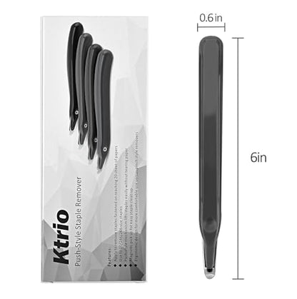 KTRIO Magnetic Staple Remover Tool 6 Pack, Classic Black - size: 6 Count