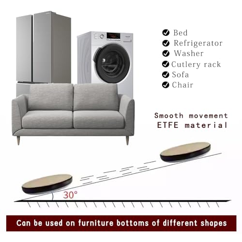 Furniture Sliders for Carpet and Hardwood Floors Adhesive Furniture Glides Self-Stick Furniture Sliders Pads (rectangular25*100mm,8)