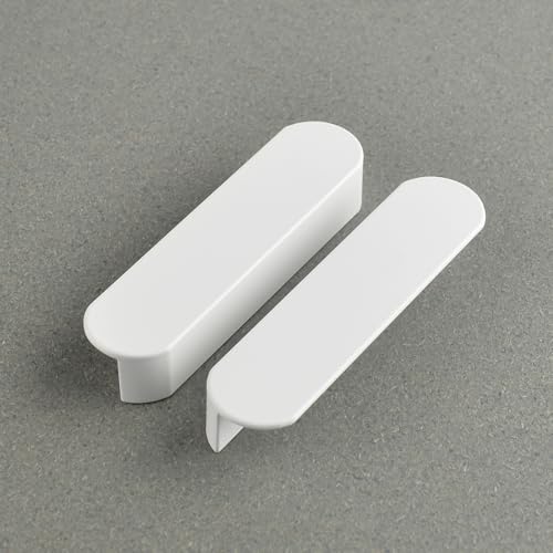 5 Pack Matte White Kitchen Cabinet Handles Modern Drawer Pulls 3 Inch Hole Center Bathroom Vanity pulls Handles for Kitchen Furniture Door Pull - color: White-5 Pack, size: 3 Inch(76mm)