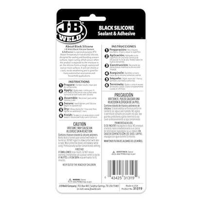 J-B Weld 31319 Black RTV Silicone Sealant and Adhesive - 3 oz. - color: Black, size: 3 Ounce (Pack of 1)