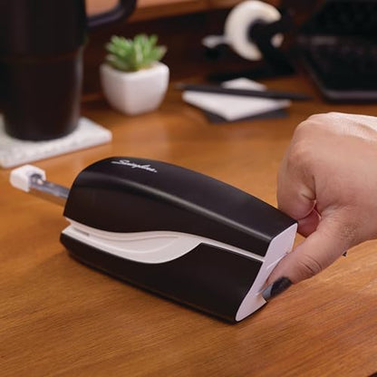 Swingline Electric Stapler, 20 Sheet Capacity, Portable, Compact, Battery, Black (42132) - size: Half Strip, style: Half Strip