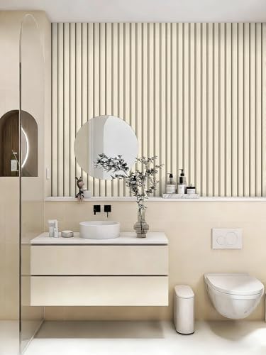 myforHD Wallpaper Peel and Stick Wood Grating Stripe Self-Adhesive Wallpaper Faux Wood Contact Paper Wood Slats Self Adhesive Wall Paper PVC Vinyl Film Removable Waterproof 17.3" x 118" - color: Wood H, size: 17.3" x 118.1"