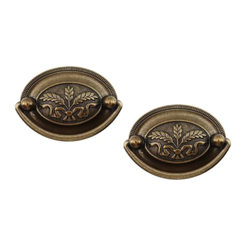 Antique Zinc Alloy Drawer Ring Pulls, 2Pcs - style: Type-2