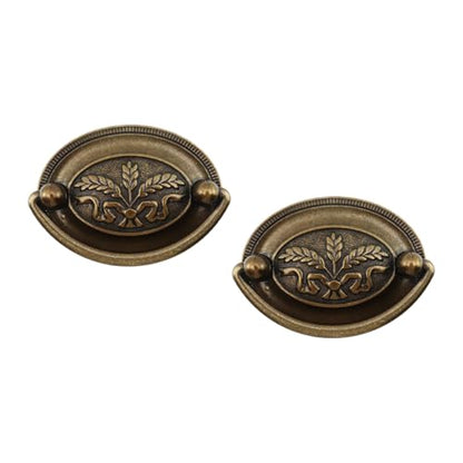 Antique Zinc Alloy Drawer Ring Pulls, 2Pcs - style: Type-2