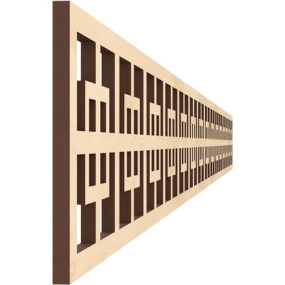 46 3/8"W x 4"H x 1/4"T Cambridge Fretwork Moulding, Birch - color: Birch, size: 4-in. H x 0.25-in. T