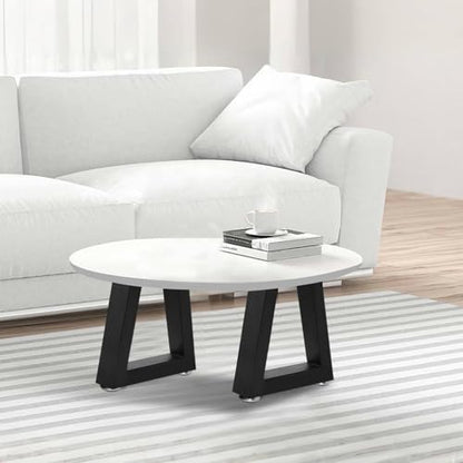 12 Inch Trapezoid Metal Table Legs Bench Legs,DIY Furniture for Coffee/Side Table, Bench Stool Cabinet Feets - Black, Set of 2 - size: 12 '' Trapezoid