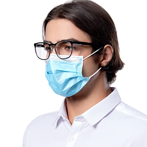 TOREGE Safety Glasses, Fashionable Protective EyewearWith Clear, Anti Fog Lenses - color: Black&clear Lens