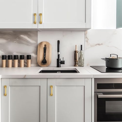30 Pack Kitchen Cabinet Handles 3 Inch Hole Center Gold Cabinet Pulls - color: Gold, size: 3 Inch Hole Centers