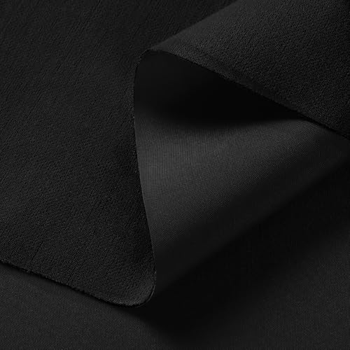 Waterproof Canvas Fabric by The Yard 150D Upholstery Fabric 15 Yard Black - color: Black, size: 15 Yard