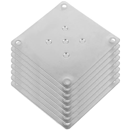 Mounting Plates for Furniture Legs: 8 PCS Table Leg Mounting Plate Furniture Leg Attachment Plates Flat Connector Attachment Bracket Base for Sofa Cabinet Chair Seat Repair Replacement