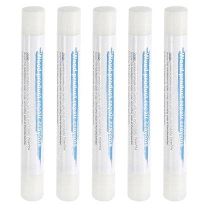 HARFINGTON 5pcs Wood Filler Sticks Wooden Wax Touch Up Furniture Repair Crayons for Scratch Hole Wood, Transparent - color: Transparent