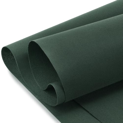 Waterproof Canvas Fabric by The Yard 600D Upholstery Outdoor Fabric 58" W - color: Charcoal Green